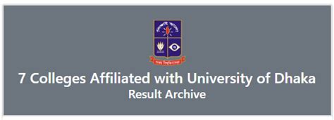 www.7 college.du.ac.bd result|Result Archive .